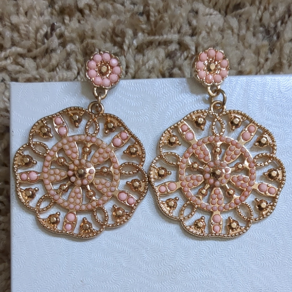 Coral earrings